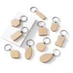 Mixed Shape Wooden Keychain