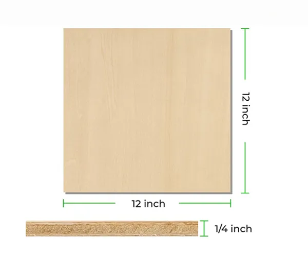 3mm Basswood Plywood 12x12inch